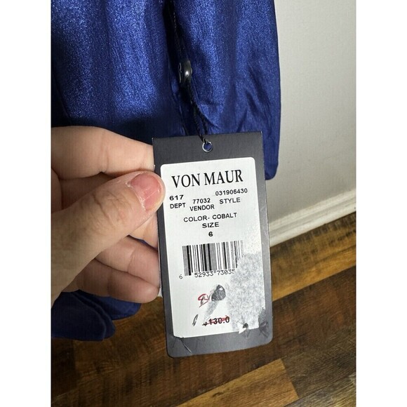 adrianna papell evening essentials Blazer/jacket 3/4” Sleeve. Size 6 Blu… - Picture 4 of 11